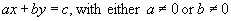 General Equation of a Line