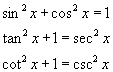 Pythagorean Identities